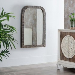 Wall mirror 77 x 3 x 113 cm Wood Brown