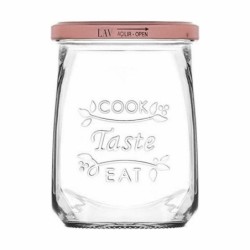 Transparent Glass Jar Inde Tasty 550 ml With lid (12 Units)