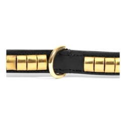 Dog collar Gloria Duna Black Golden (60 x 2.5 cm)