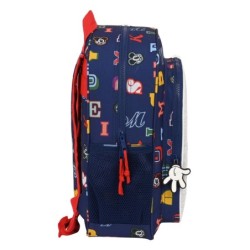 School Bag Mickey Mouse Clubhouse Only one Navy Blue (32 x 38 x 12 cm)