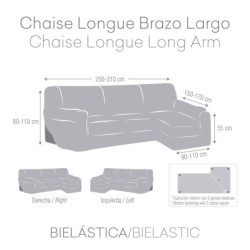 Left long arm chaise longue cover Eysa BRONX Mustard 170 x 110 x 310 cm