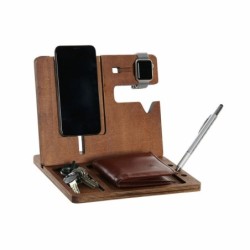 Organiser DKD Home Decor 1 Desk Brown Wood 23 x 20 x 3 cm