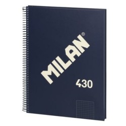 Notebook Milan 430 Blue A4 80 Sheets (3 Units)