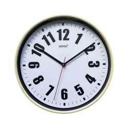 Wall Clock Versa White Plastic 4 x 30 x 30 cm