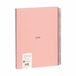 Notebook Milan 430 Pink A4 80 Sheets (3 Units)