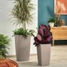 Self-watering flowerpot Lechuza Sand 39,5 x 39,5 x 75,5 cm