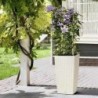 Plant pot Lechuza 40 x 40 x 75 cm White Black polypropylene