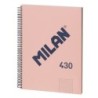 Notebook Milan 430 Pink A4 80 Sheets (3 Units)