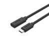 Cable USB C Unitek C14086BK Black 50 cm