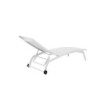 Sun-lounger DKD Home Decor With wheels PVC Aluminium (187,5 x 64 x 97 cm)