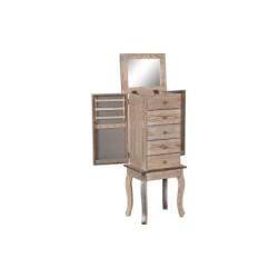 Jewellery Stand Home ESPRIT Natural Mirror MDF Wood 37 x 28 x 91,5 cm