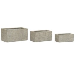 Planter Home ESPRIT Beige Fibreglass Magnesium 74,5 x 37,5 x 37,5 cm