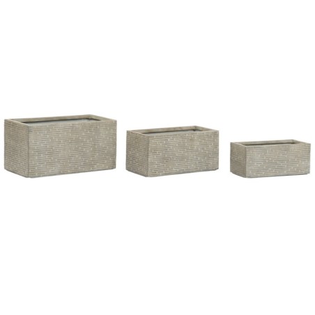 Planter Home ESPRIT Beige Fibreglass Magnesium 74,5 x 37,5 x 37,5 cm