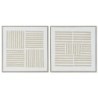 Painting Home ESPRIT White Beige Scandinavian 83 x 4,5 x 83 cm (2 Units)