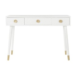 Console DKD Home Decor White Golden Fir MDF Wood 110 x 42,5 x 78 cm