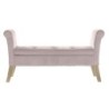 Bench DKD Home Decor   Pink Wood Plastic 130 x 44 x 69 cm