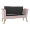 Bench DKD Home Decor   Pink Wood Plastic 130 x 44 x 69 cm