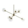 Ceiling Light DKD Home Decor 90 x 75 x 60 cm Crystal Golden Metal Transparent 50 W