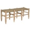 Bench Home ESPRIT Natural Jute Wood 120 x 35 x 45 cm