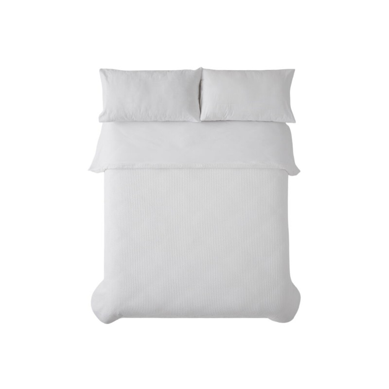 Duvet cover set Alexandra House Living Banús White Double 3 Pieces