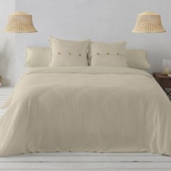 Duvet cover set Alexandra House Living Banús Beige Double 3 Pieces