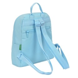 Casual Backpack Benetton Sequins Light Blue 13 L