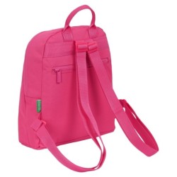 Casual Backpack Benetton Raspberry Fuchsia 13 L