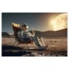 Painting Home ESPRIT Printed Astronaut 150 x 0,04 x 100 cm