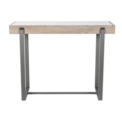 Console Home ESPRIT White Brown Grey Metal 100 x 39 x 75 cm