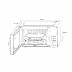 Microwave with Grill Continental Edison 900 w 25 L Silver 900 W 25 L