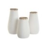 Vase Home ESPRIT White Terracotta 19 x 19 x 40 cm (3 Pieces)