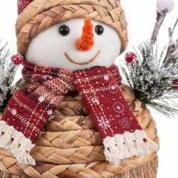 Christmas bauble Multicolour Polyfoam Fabric Snow Doll 20 x 12 x 17 cm