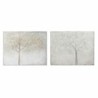 Painting DKD Home Decor Canvas 100 x 3,8 x 80 cm Tree Cottage (2 Units)