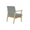 Armchair DKD Home Decor Natural Polyester Sky blue Pinewood (63 x 68 x 81 cm)