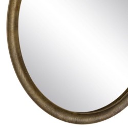 Wall mirror 88,2 x 2,5 x 88,2 cm Circular Golden Aluminium