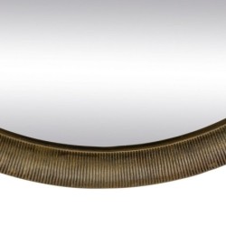 Wall mirror 88,2 x 2,5 x 88,2 cm Circular Golden Aluminium