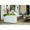 Planter EDA Muret Graphit White Plastic 99,5 x 39,5 x 60 cm