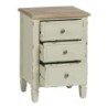 Nightstand Beige Natural Fir wood DMF 45 x 35 x 65 cm