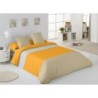 Duvet cover set Alexandra House Living Yellow Beige Pearl Gray Single 3 Pieces