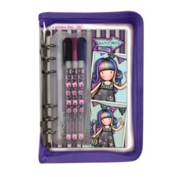 Stationery Set Gorjuss Up and away 5 Pieces Purple