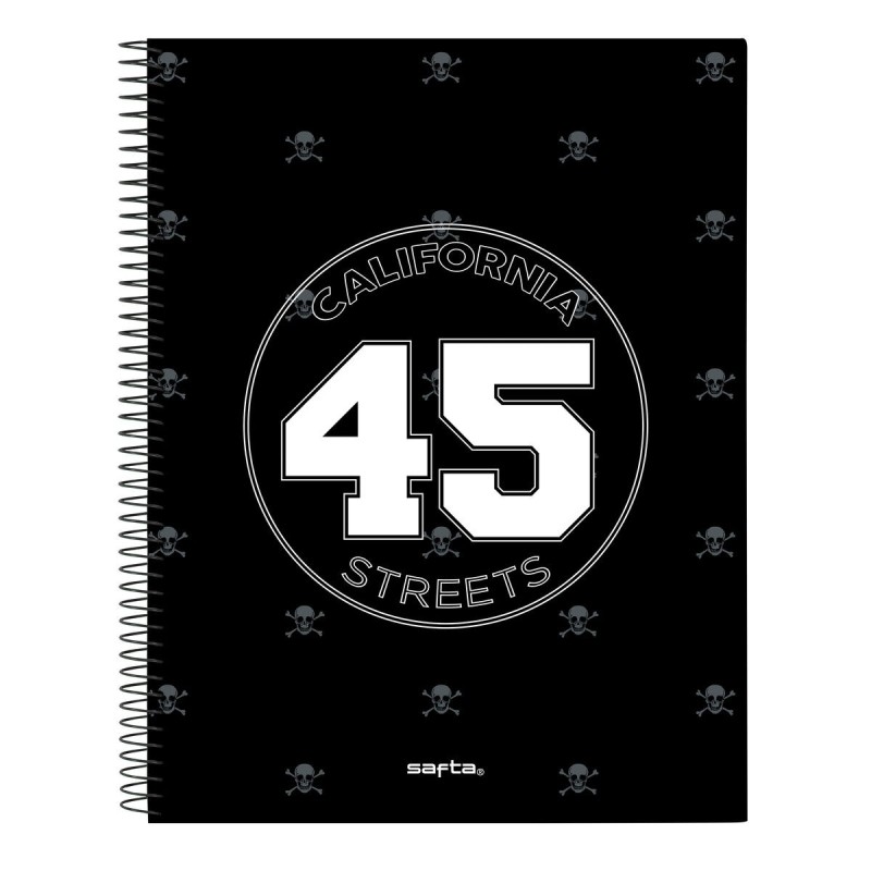 Notebook Safta California Black A4 120 Sheets