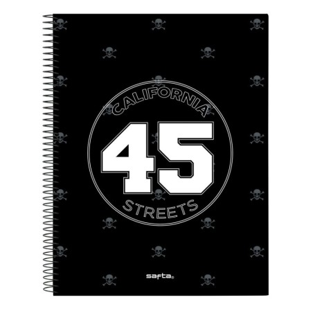 Notebook Safta California Black A4 120 Sheets