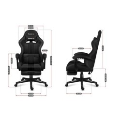 Gaming Chair Huzaro HZ-Force 4.7 Carbon Mesh Black