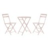 Table set with 2 chairs DKD Home Decor MB-177410 Pink 60 x 60 x 75 cm (3 pcs)