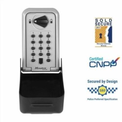 Safety-deposit box Master Lock 5426EURD Keys Grey Black/Grey Metal/Plastic 17,3 x 13,3 x 7,5 cm (1 Unit)