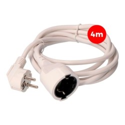 Extension Lead EDM 3 x 1,5 mm White 4 m