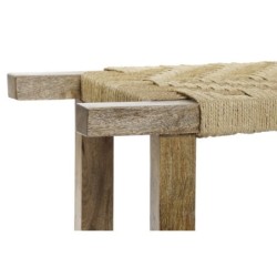 Bench DKD Home Decor Natural Rope Mango wood 127 x 41 x 48 cm 127 x 41 x 47 cm