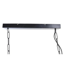 Ceiling Light DKD Home Decor 122 x 29 x 42 cm Silver Black Metal 50 W