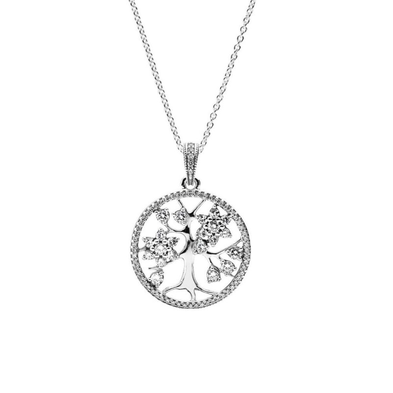 Ladies' Necklace Pandora SPARKLING FAMILY TREE NECKLACE