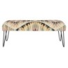 Bench DKD Home Decor 121 x 41 x 48 cm Black Metal Multicolour